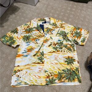 Polo Ralph Lauren Yellow and Green Tropical Shirt